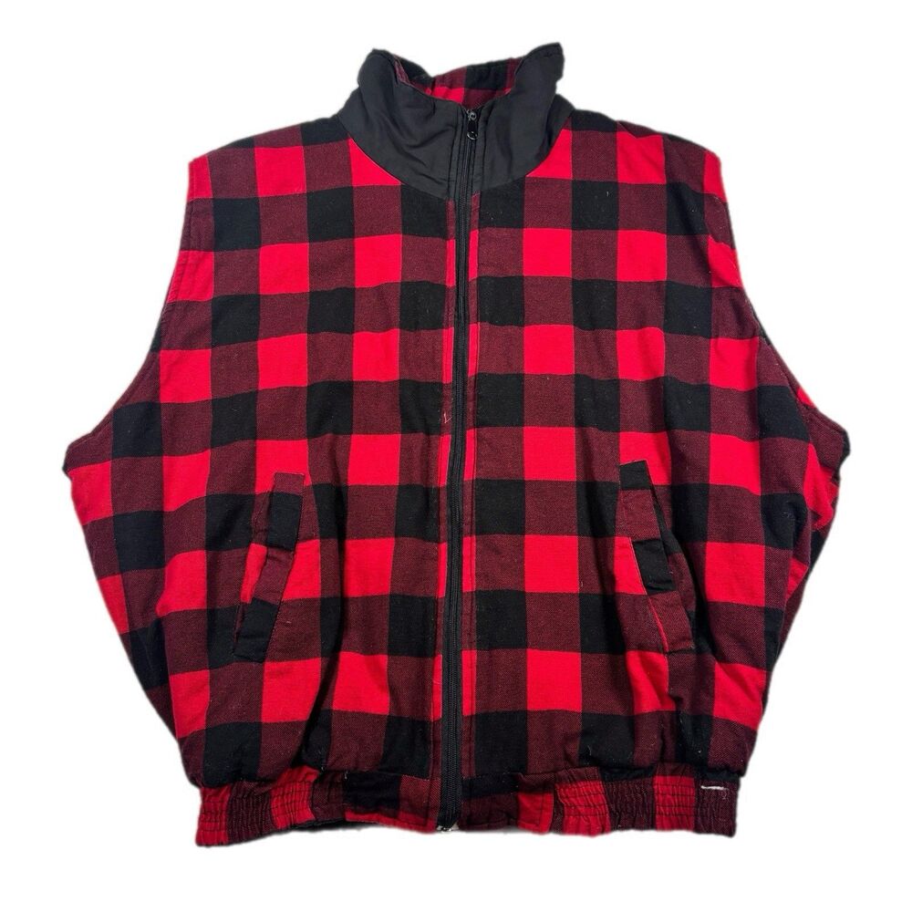 Fashion Force Reversible Flanel Plaid Vest Size XL